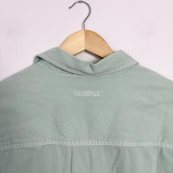 The kooples oversized denim shirt in mint - Picture 6 of 7